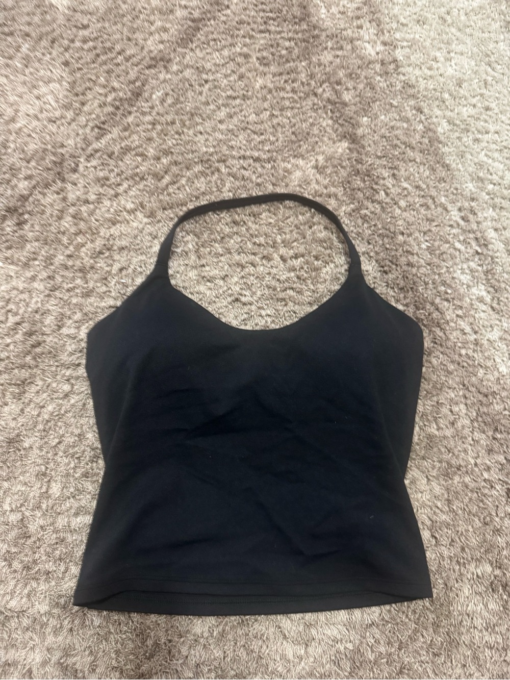 ONER active SOFTMOTION™ STRAPPY HALTER NECK MID TANK TOP WITH BUILT IN BRA SHELF